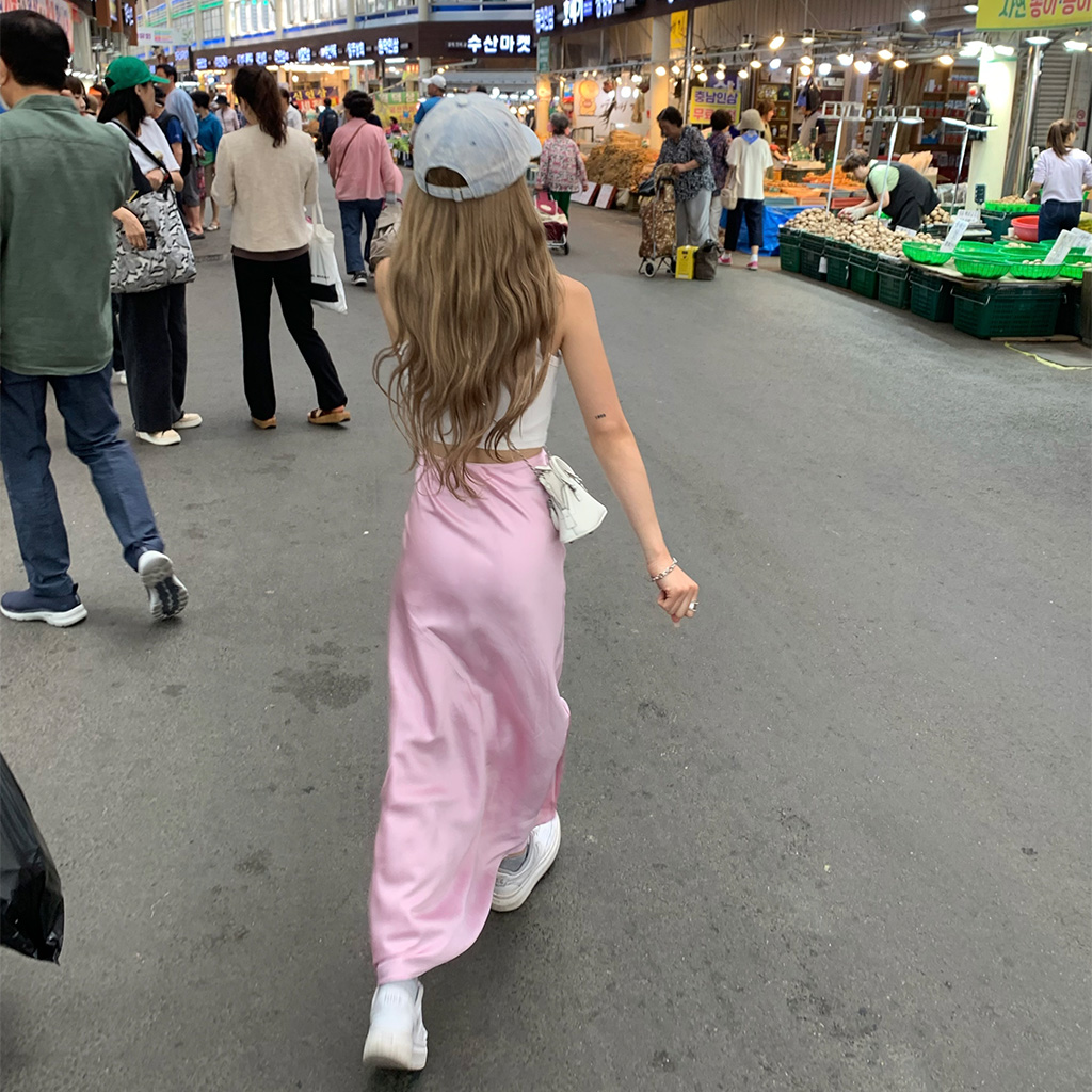 ロングサテンスカート | ファッション通販サイト NUGU