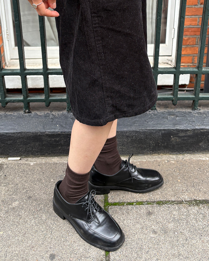 スクエアトゥレースアップシューズ | ファッション通販サイト NUGU