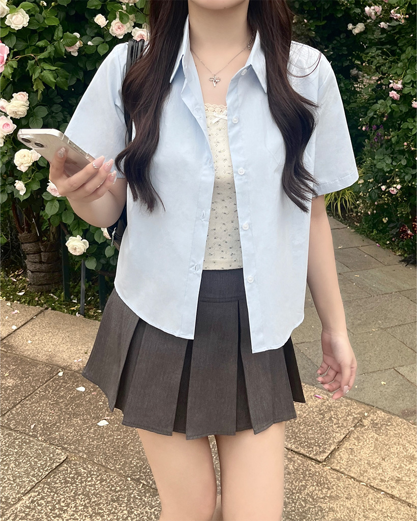 ビッグプリーツミニスカート | ファッション通販サイト NUGU