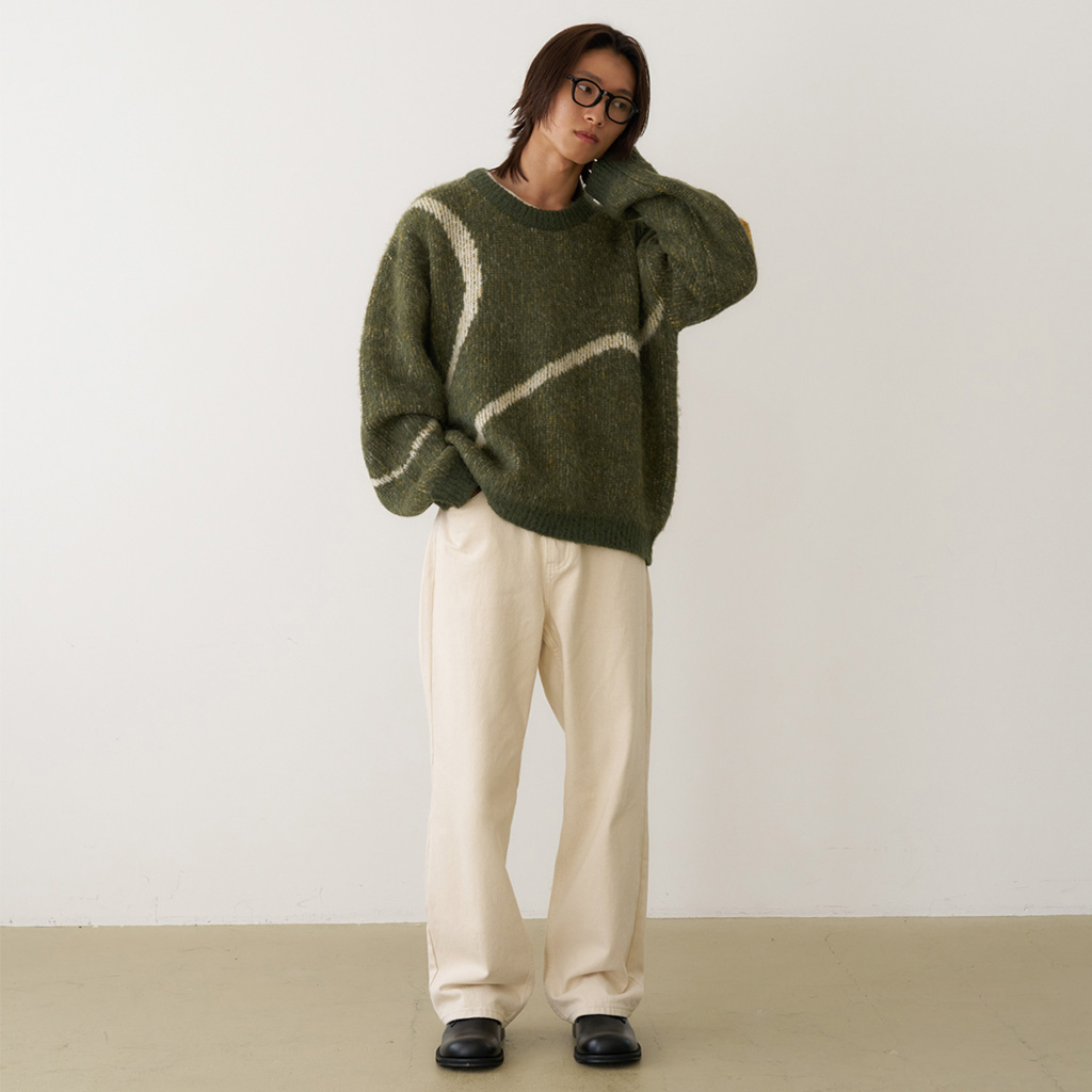 NKNIT ンニット アルパカシアーニット　スカート　♡グレー USAGI ONLINE限定カラー】スーリーアルパカニットプルオーバー