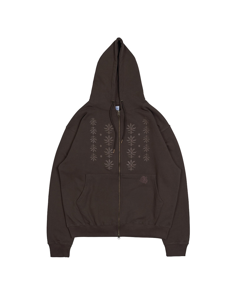 TCM ethnic hooded zip-up (brown) | ファッション通販サイト NUGU