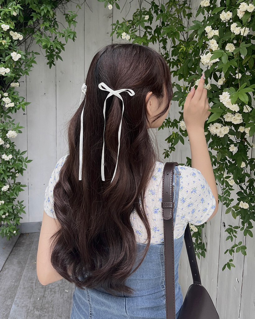 2pcs)サテンリボンヘアピンセット | ファッション通販サイト NUGU