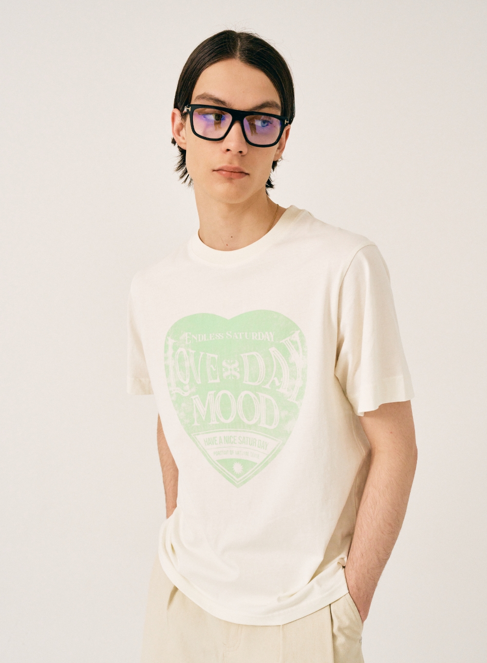 ◆SATUR◆ Saturday Retro Mood Graphic Short Sleeve T-Shirt N MUSINSA | SATUR Saturday Retro Mood Graphic Short Sleeve T