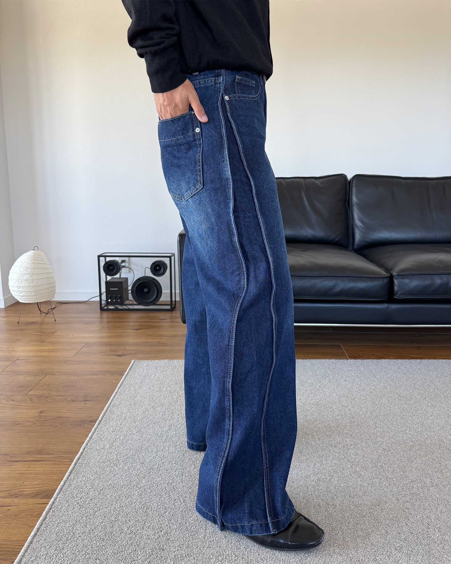 Ogawa Autis N-04 サイドウォール サイドラインデニムパンツ | ファッション通販サイト NUGU