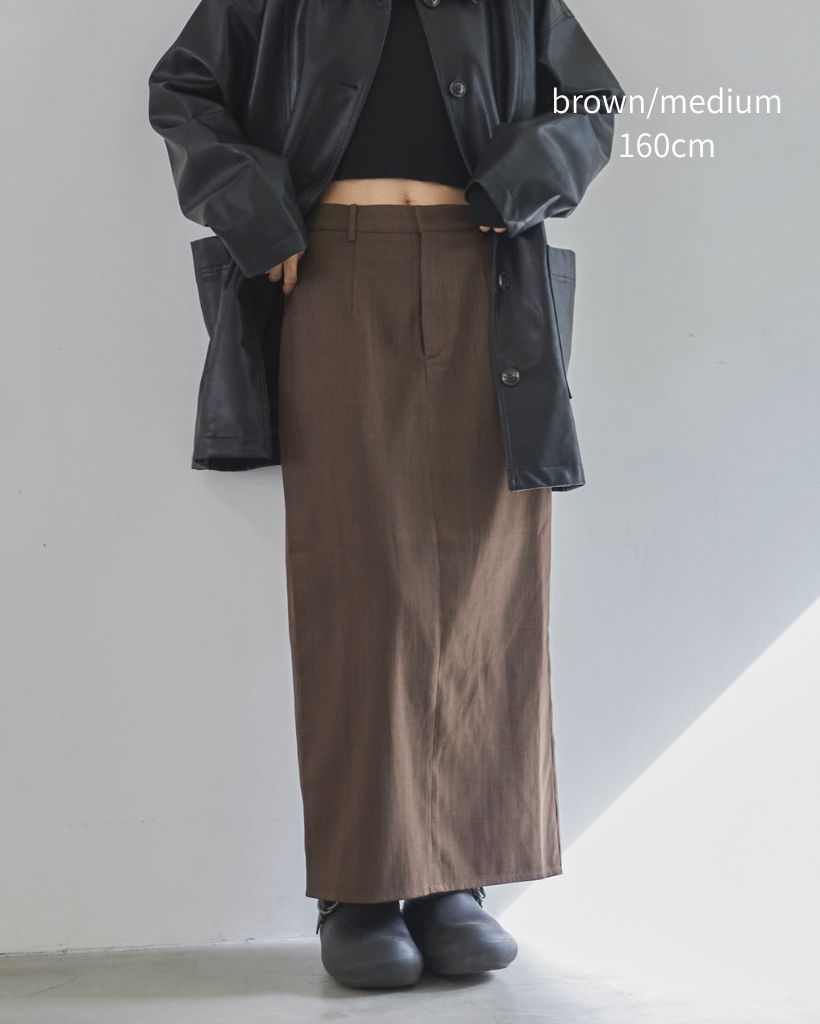 A Oページ セットアップ可】スラックスナロースカート | ファッション通販サイト NUGU