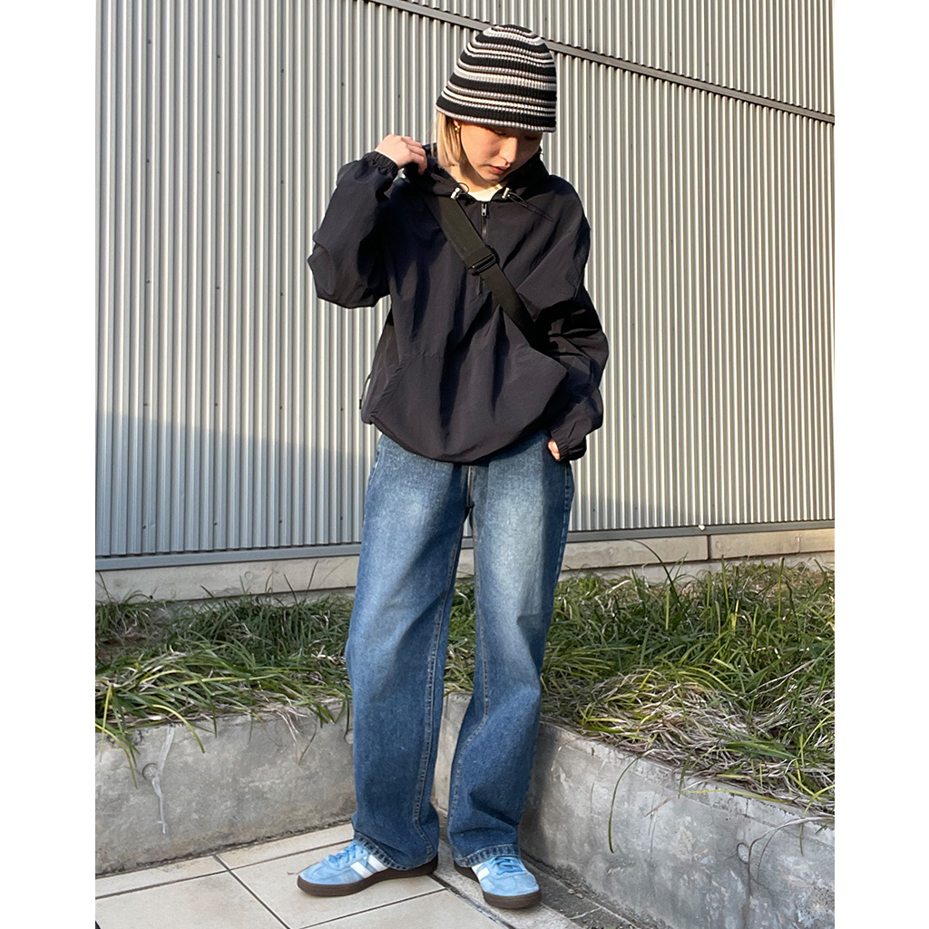 ユニセックスベーシックデニムワイドパンツ | ファッション通販
