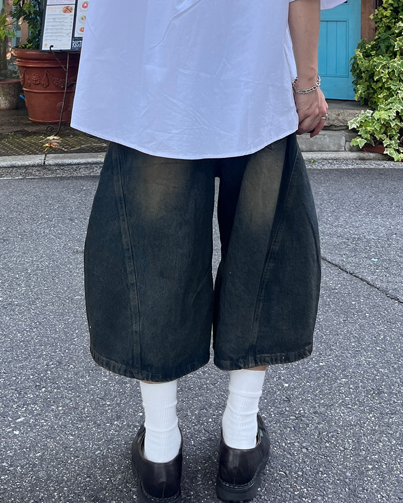 斜め切替バルーンバミューダパンツ | ファッション通販サイト NUGU