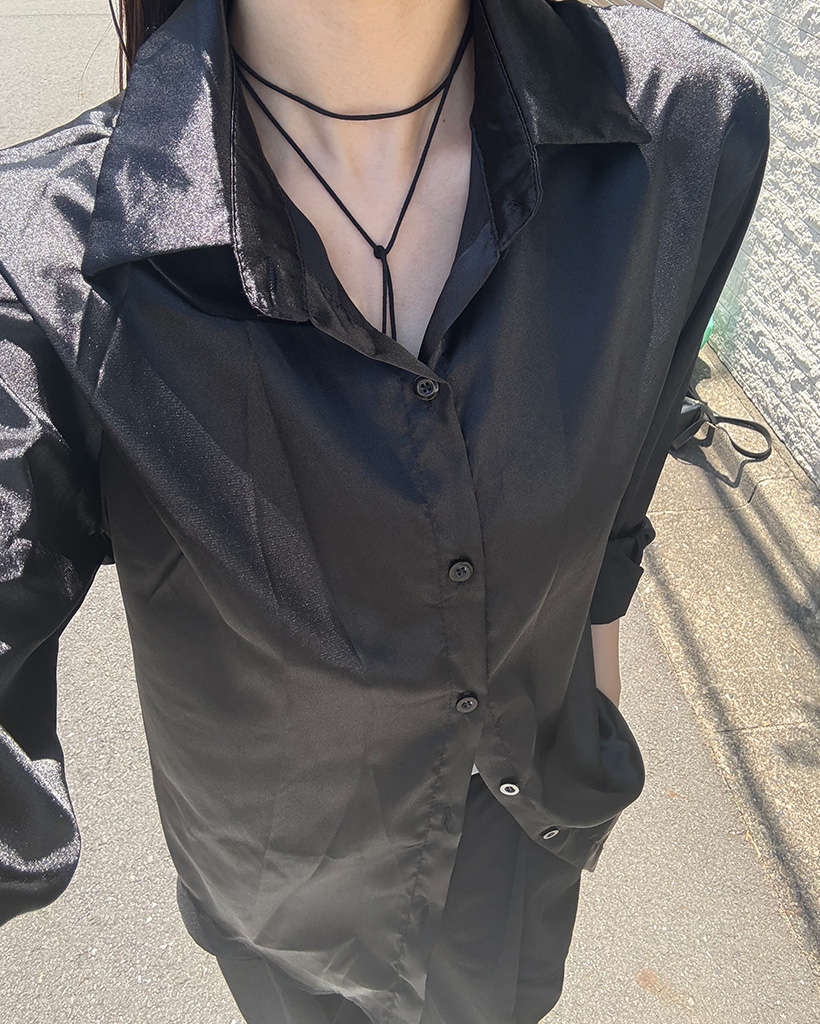 サテンシャツ | ファッション通販サイト NUGU