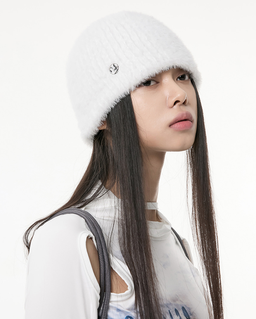 ◆FLARE UP◆ Fur Knit Beanie FL727White FL-727_White Fur Knit Beanie (FL-727_White) | ファッション通販サイト NUGU