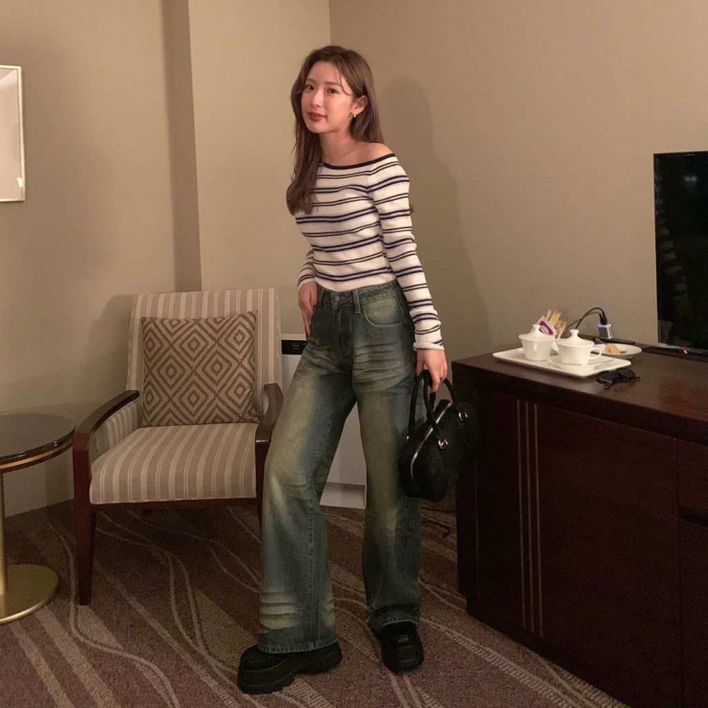 Wynken／ウィンケン　デニムsize4 YENN（イェン） サイドプリーツ デニムパンツ / レディース