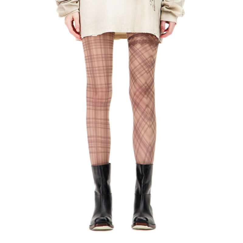 PLAID LACE TIGHTS (PLAID)