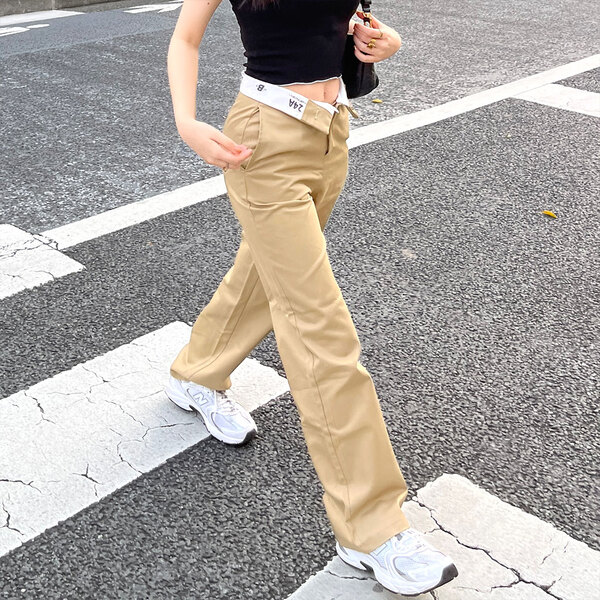 【Etro】ローライズストレートコットンキャンバスパンツ セール】 コットンツイル ストレートパンツ （その他パンツ