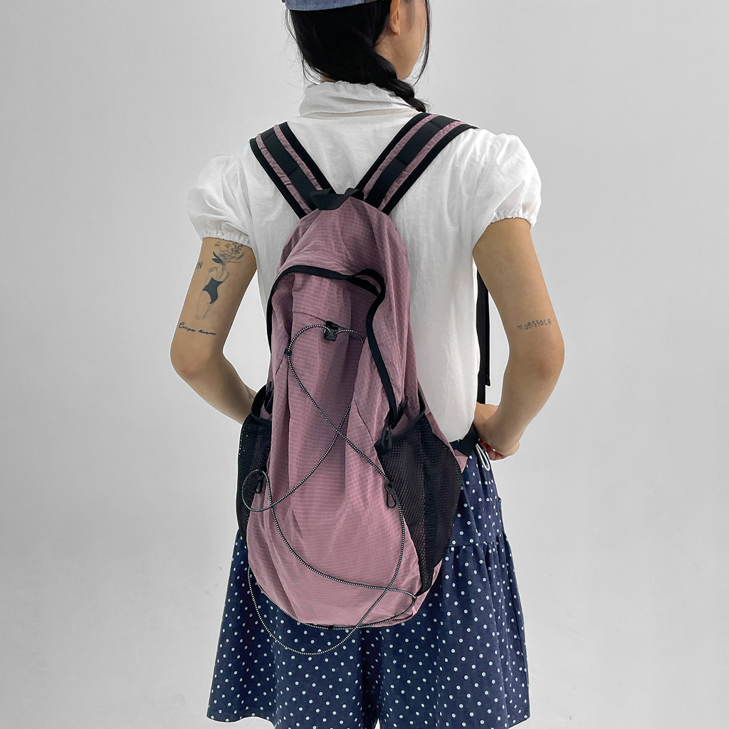 ストリングナイロンリュック