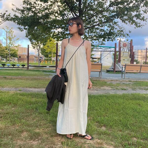 ストリングロングキャミワンピース | ファッション通販サイト NUGU