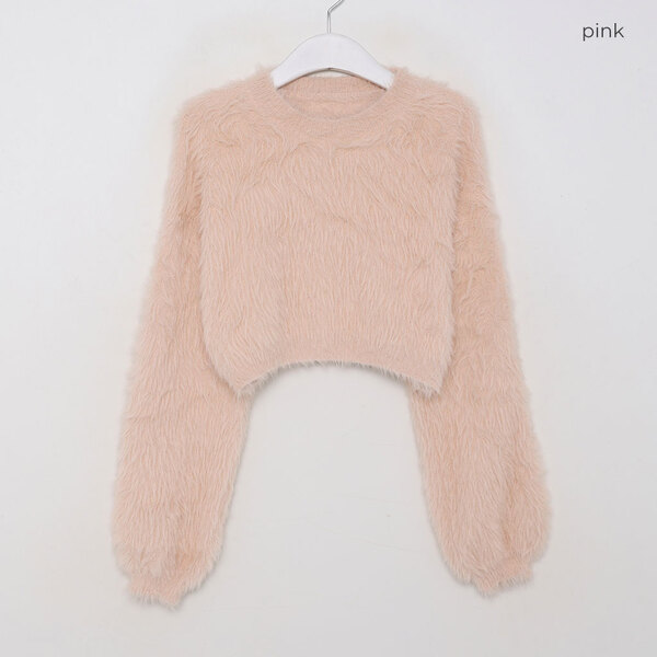 アンゴラクロップドニット | ファッション通販サイト NUGU