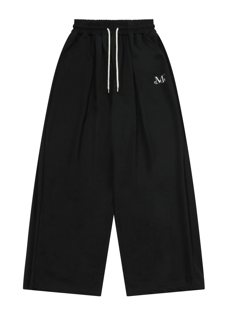 【MUCENT】 SIGNATURE FOUR PINTUCK WIDE SWEAT PANTS /追跡付 SIGNATURE FOUR PINTUCK WIDE SWEAT PANTS (2COLOR