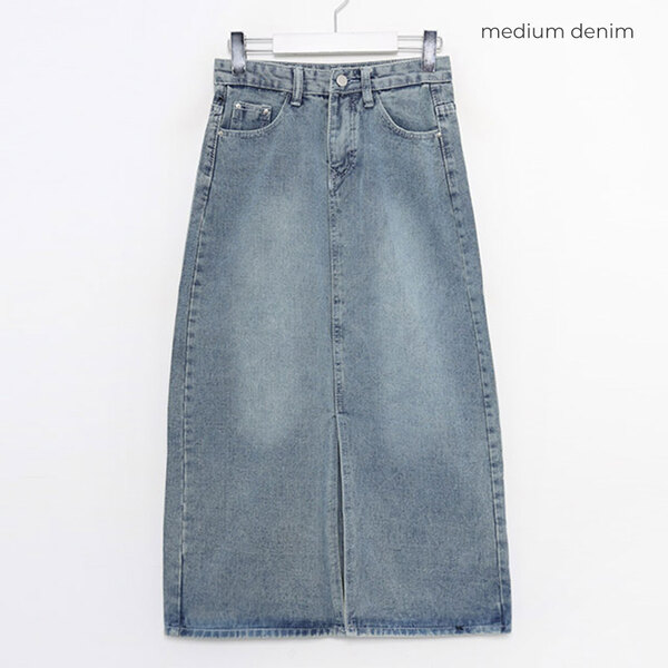 ユキアン ドゥロワー デニムスカート ロング フロントジップ 38 ドゥロワー デニムスカート ロング フロントジップ 38