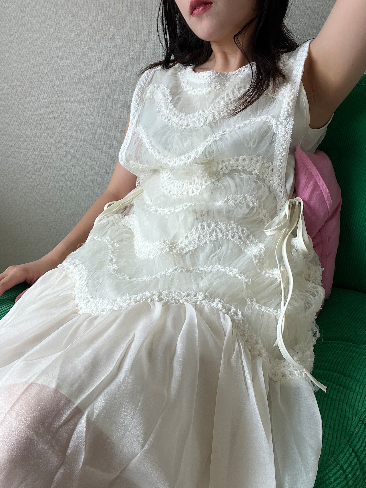 Soft veil camisole dress | ファッション通販サイト NUGU