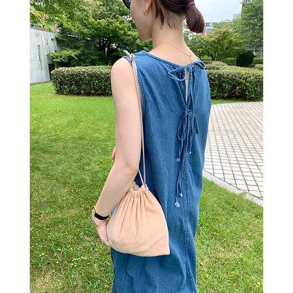 バックリボンデニムワンピース | ファッション通販サイト NUGU