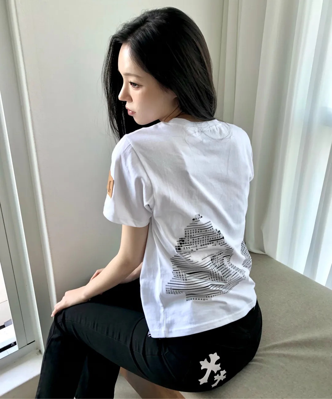 MUCENT X COIRIS MARINAE BACK GLITCH HALF T (2COLOR)