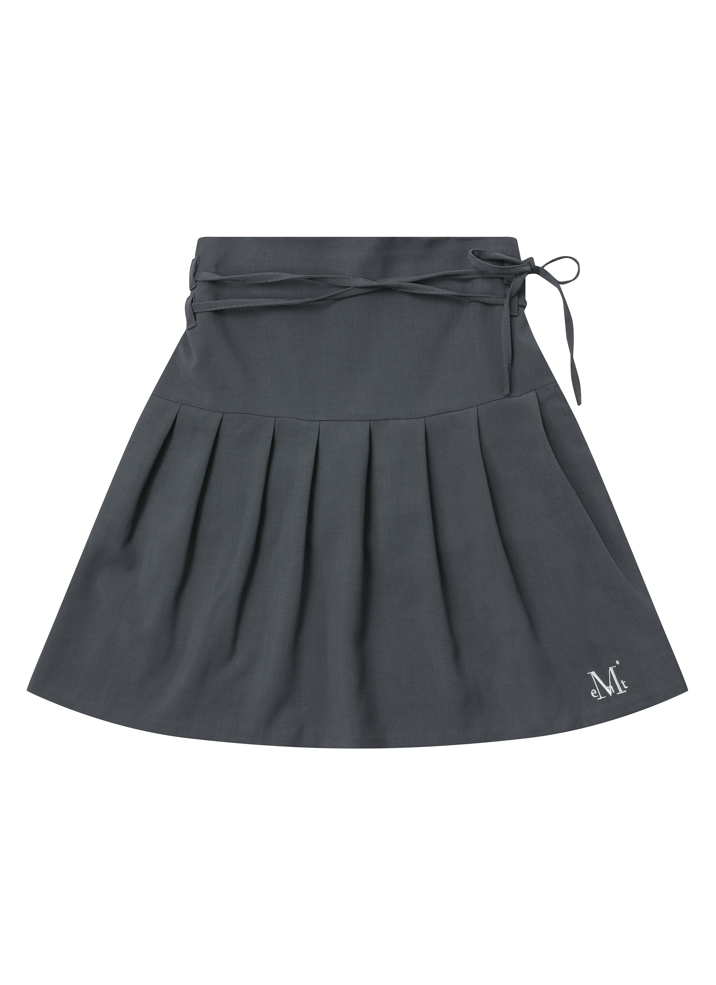 【MUCENT】 BEMINE RIBBON PLEATED SKIRT (2COLOR) /追跡付 BEMINE RIBBON PLEATED SKIRT (2COLOR) | ファッション通販