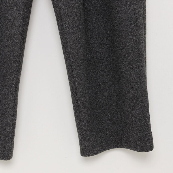 SIMPLE PROJECT ウール混ワイドスラックス　Sサイズ　ブラック セール】new basic ウールツイルワイドスラックス（その他パンツ