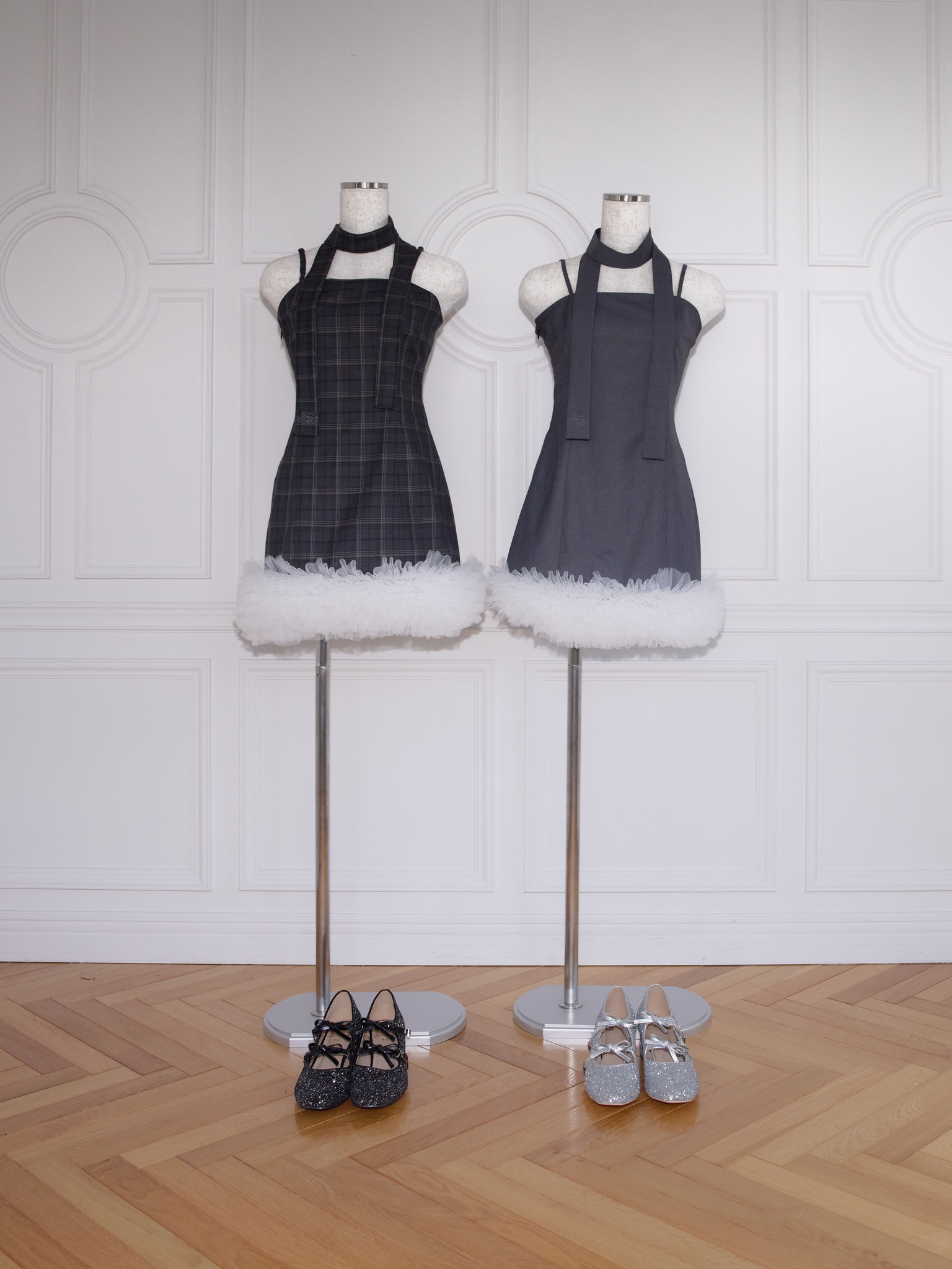 Tulle Bloom mini Dress | ファッション通販サイト NUGU