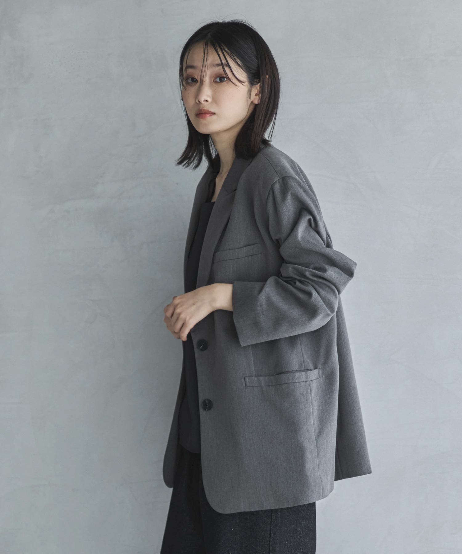 Lovett グレー テーラードジャケット セール】【セットアップ対応】テーラードジャケット（テーラード