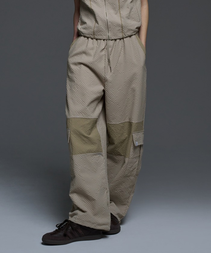 [NF] WAFFLE CHECK UTILITY PANTS (BEIGE)_F24QD866