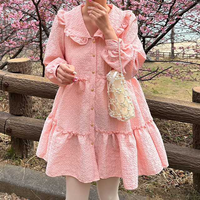 ティアードフリルミニワンピース | ファッション通販サイト NUGU