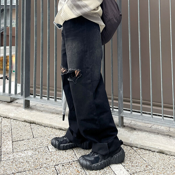 ダメージデニムパンツ | ファッション通販サイト NUGU