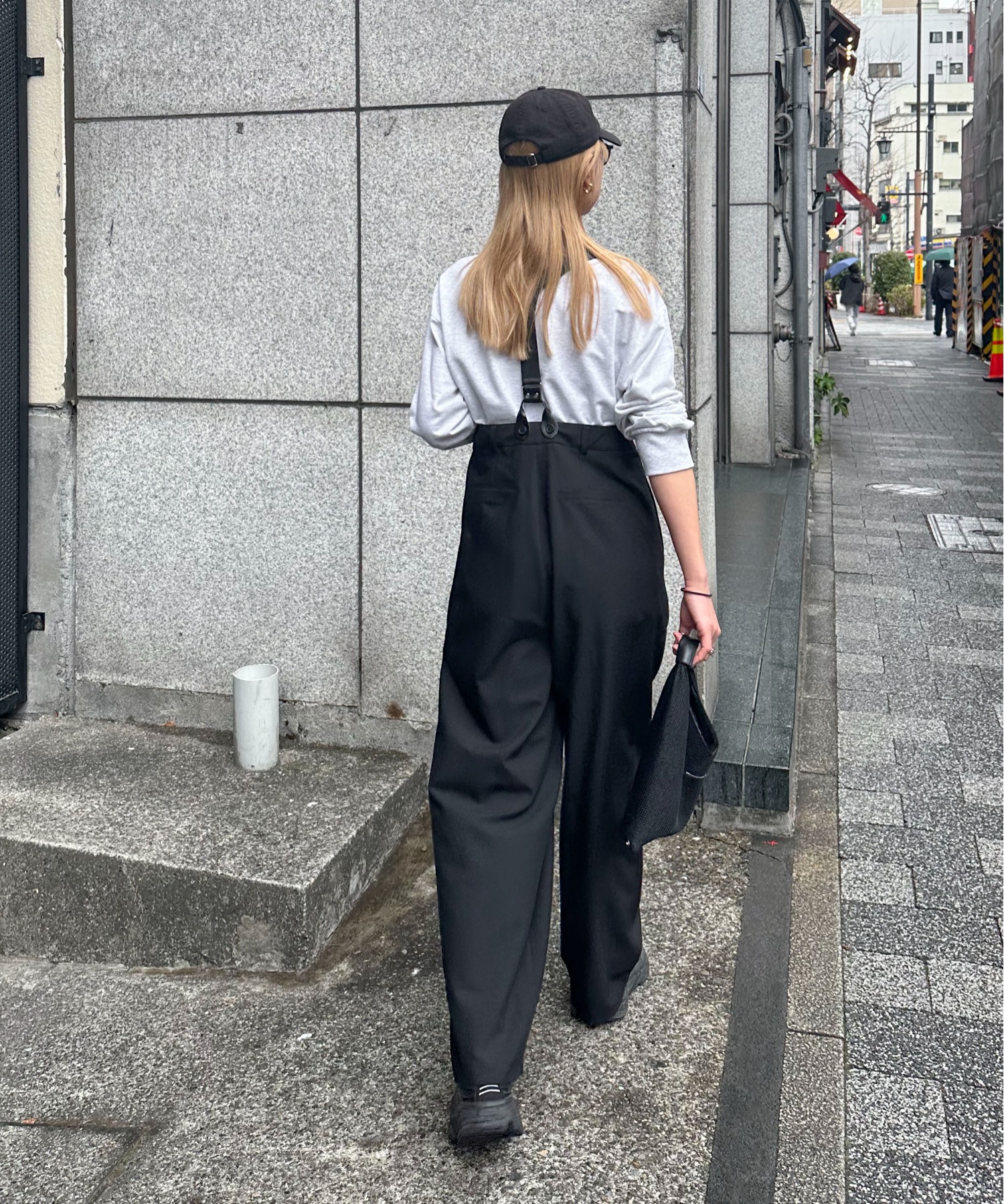 サスペンダーハイウエストパンツ | ファッション通販サイト NUGU