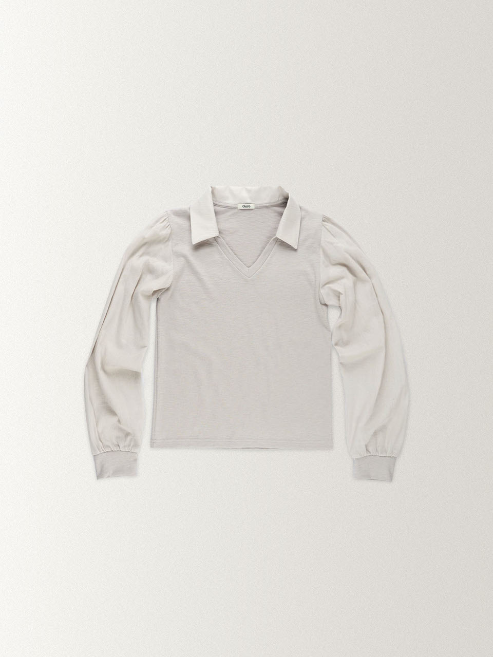 JERSEY SHIRTS TOP [ GRAY ]