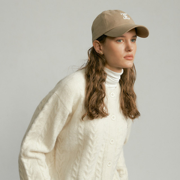 FOLNUA CLASSIC LOGO BALL CAP - BEIGE | ファッション通販