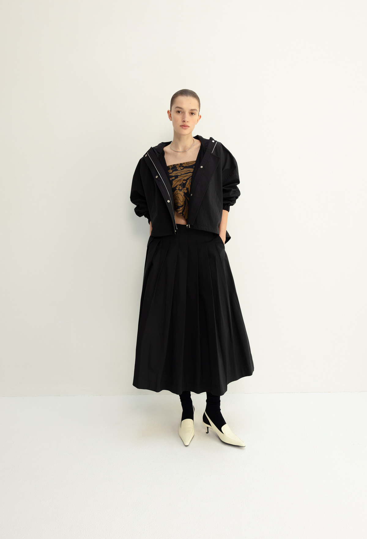 【FANCY CLUB】24fw QUILTING REVERSIBLE EMBO JUMPER QUILTING REVERSIBLE EMBO JUMPER (IVORY)_F24ZA956 - FANCY