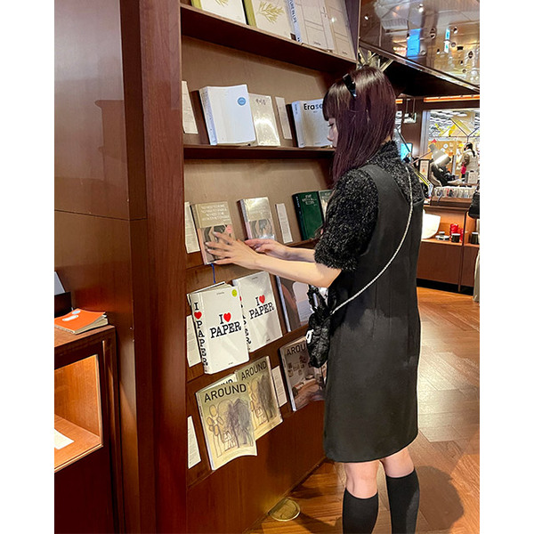 まつさん専用ノースリーブミニワンピース ネックラインノースリーブタイトミニワンピース[品番