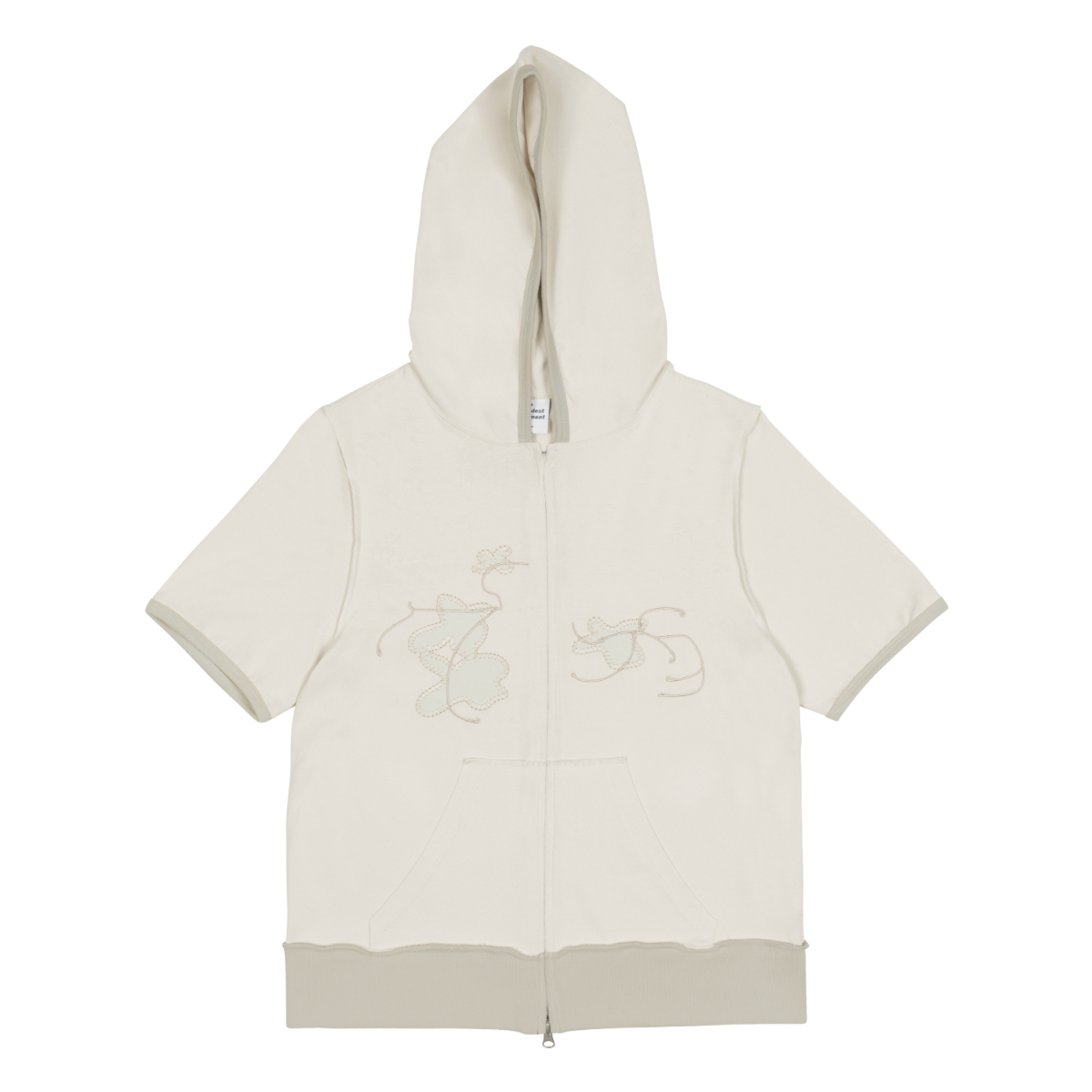 TCM needle half zip-up (beige)