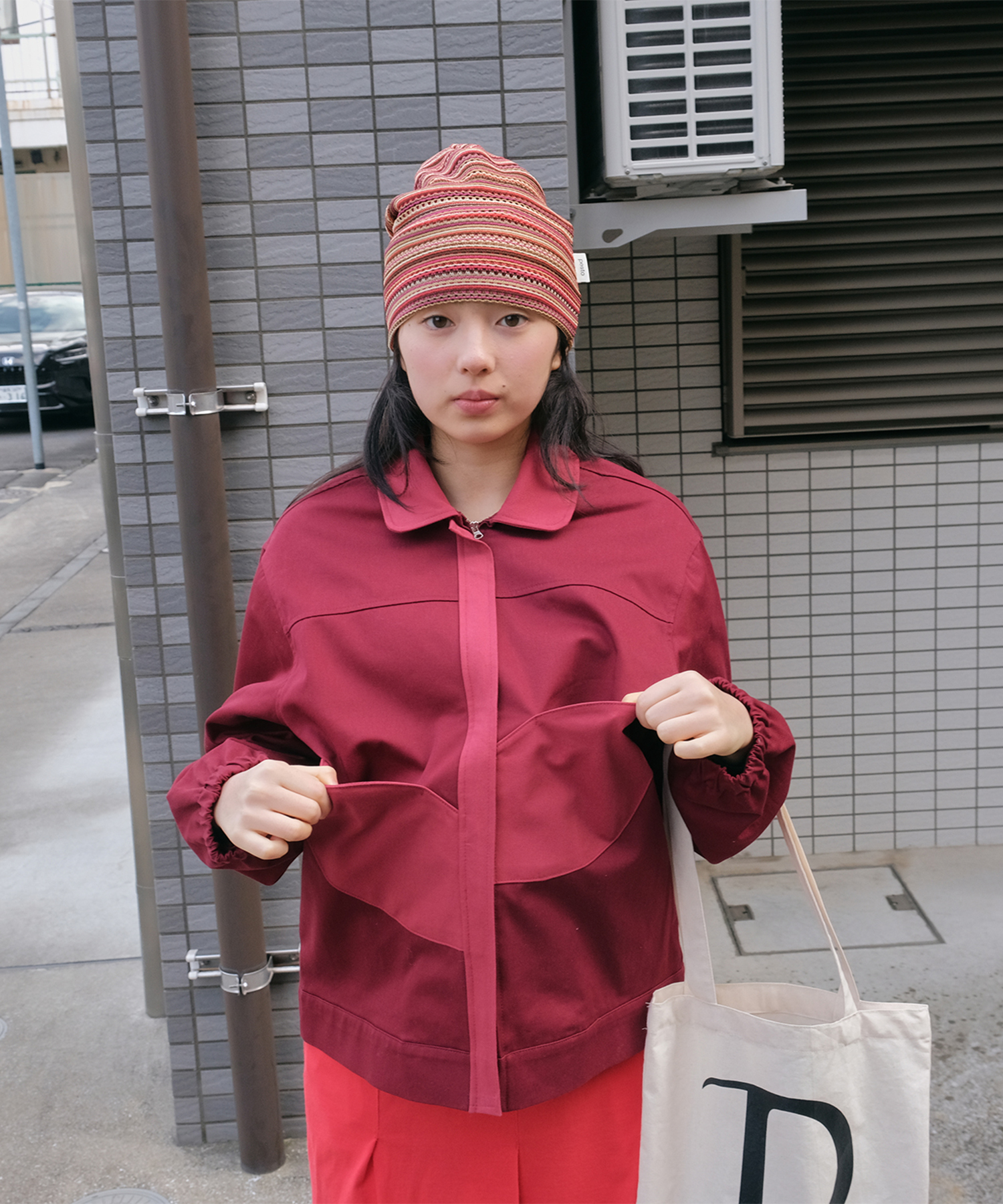 I AM FLOWER BLOUSON JACKET APPLE