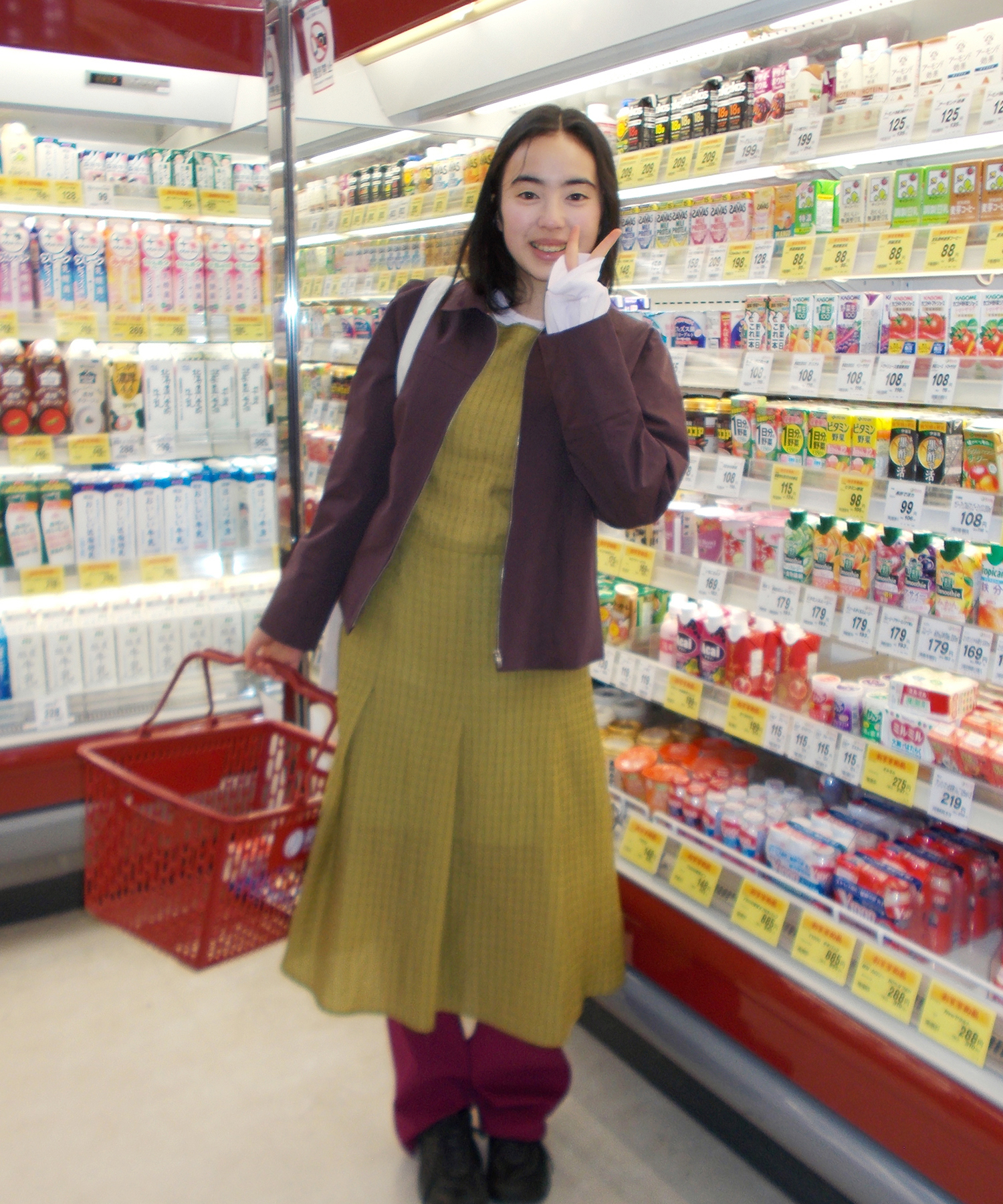 PINTUCK DRESS MUSTARD