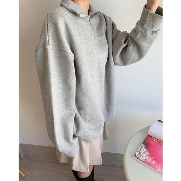 裏起毛ハーフジップスウェット | ファッション通販サイト NUGU