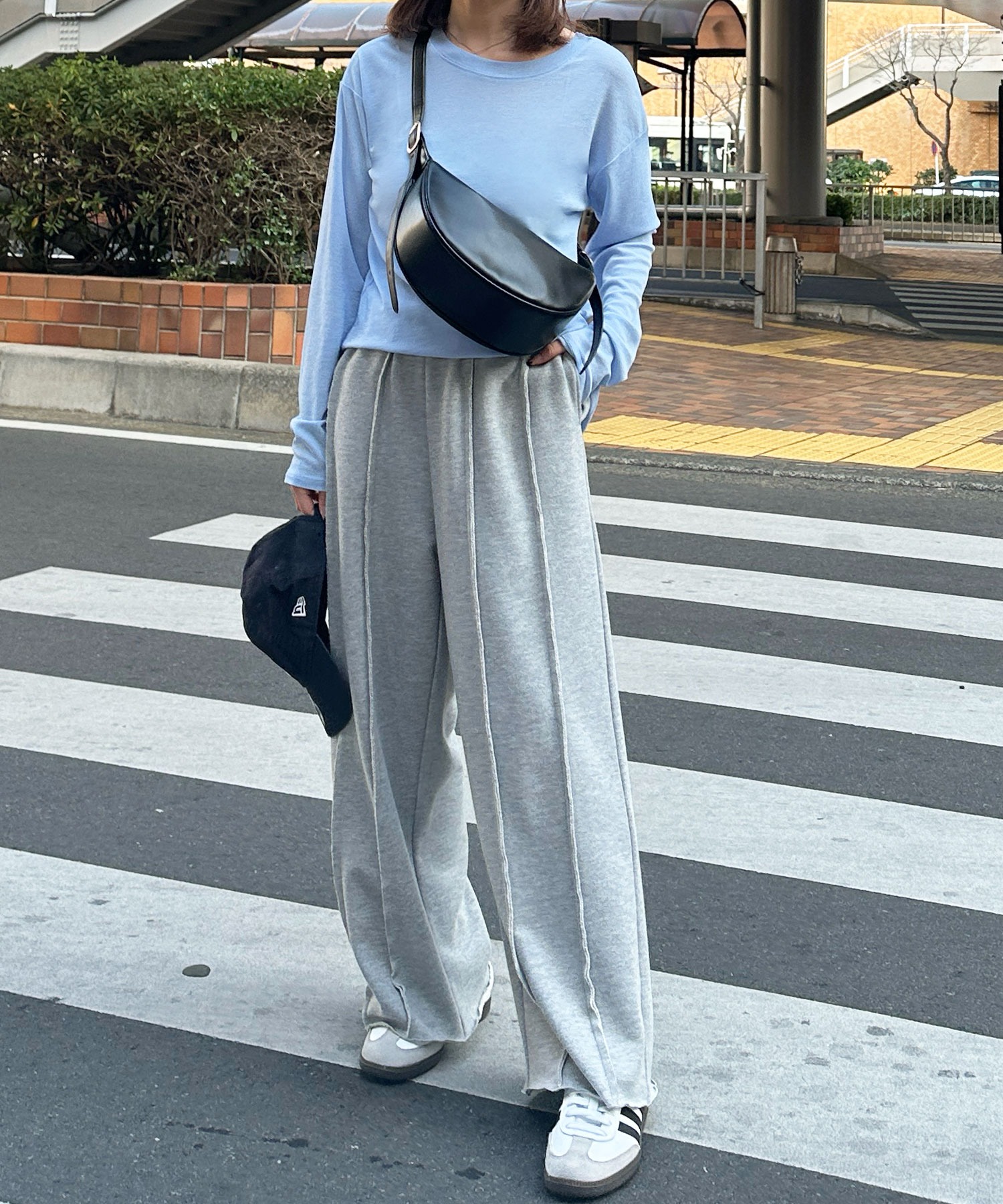 新色追加】フロントラインワイドスウェットパンツ | ファッション通販