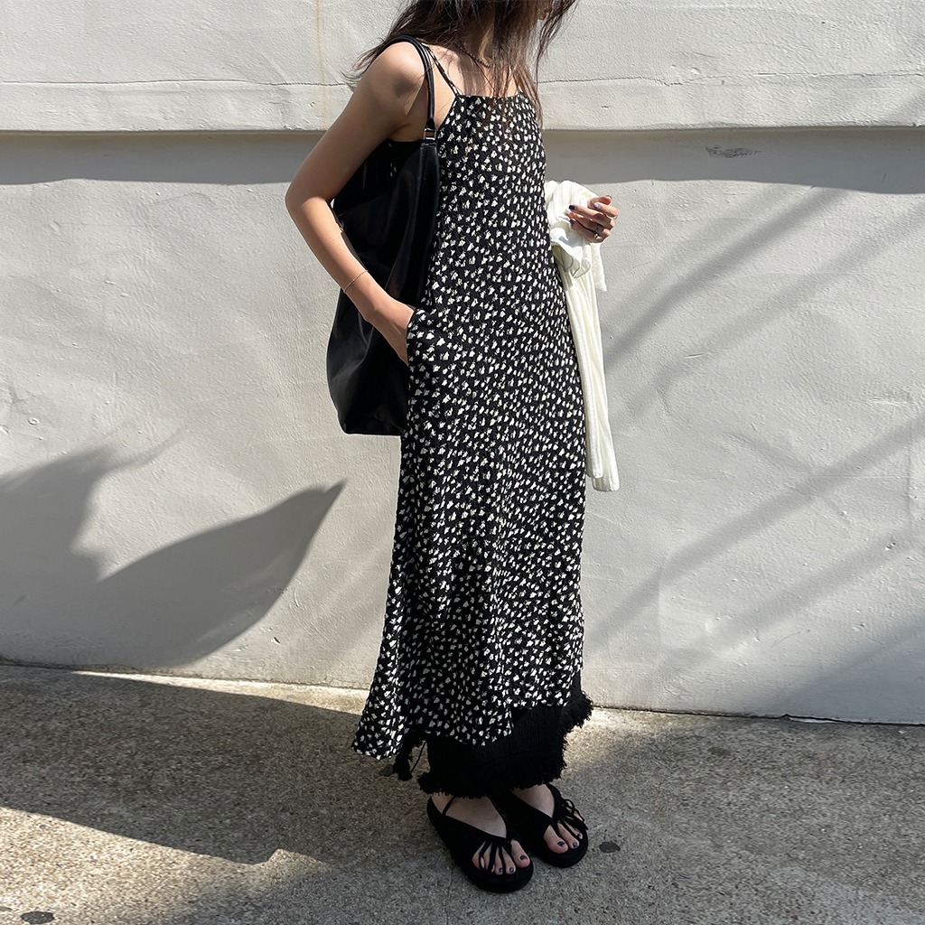 flowers sleeveless long ops (2c) | ファッション通販サイト NUGU