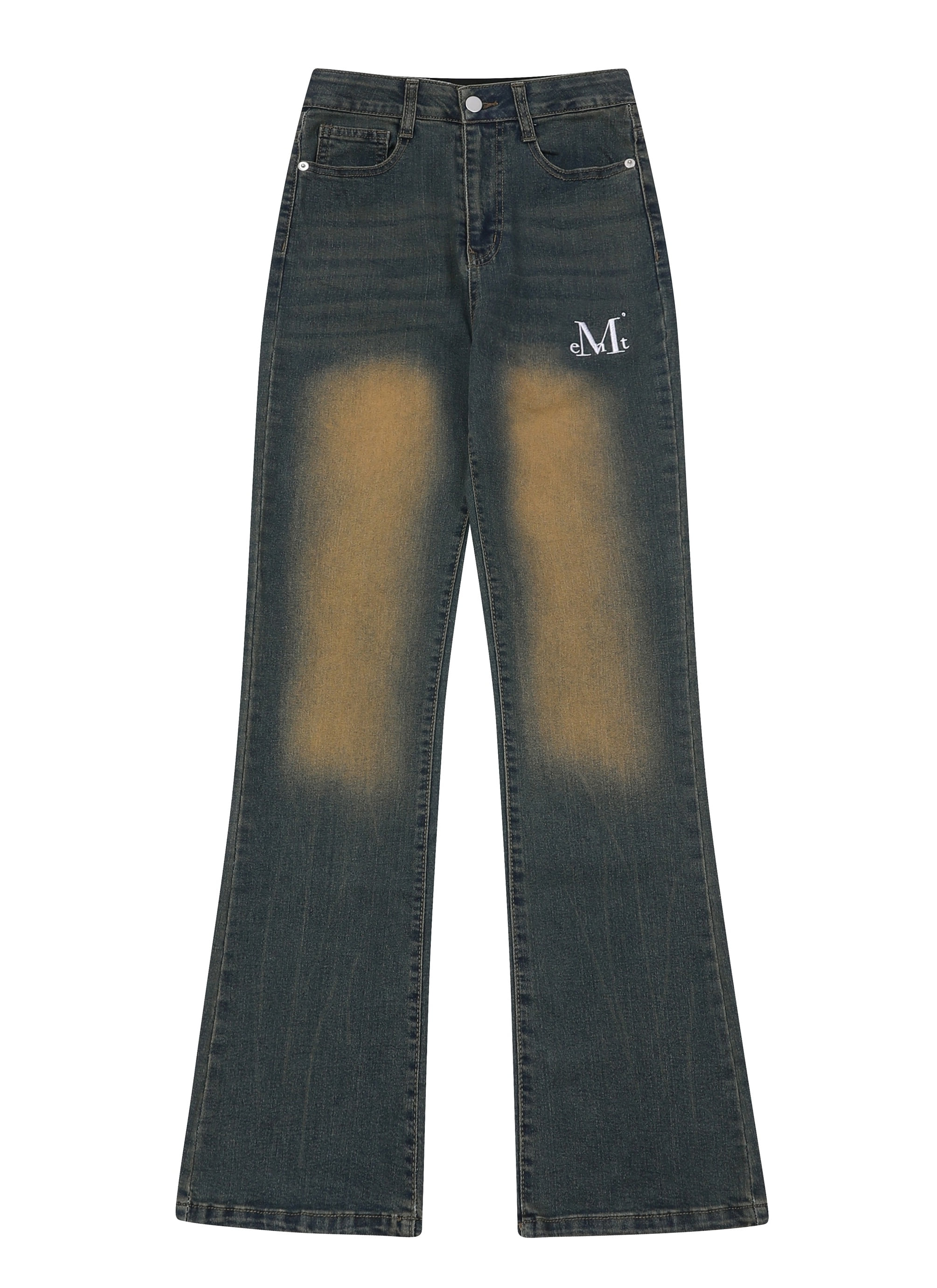 【MUCENT】MAXXI BACK POCKET BIG LOGO DENIM UNISEX /追跡付 MAXXI BACK POCKET BIG LOGO DENIM UNISEX (2COLOR