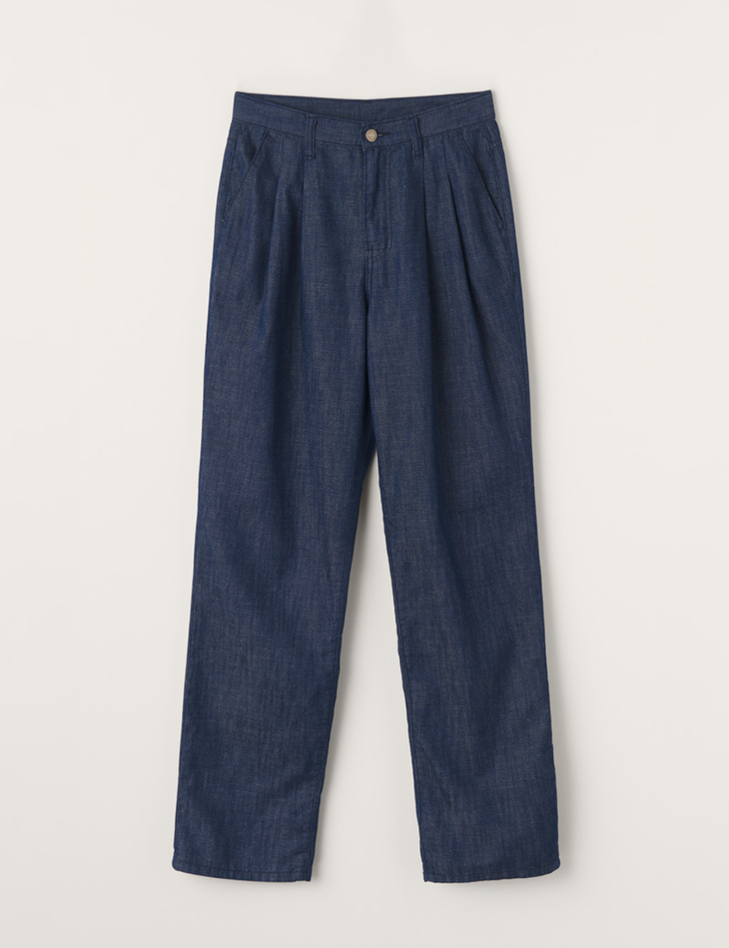 くまぱん CamphorWood × Wrangler 】front zip wide baggy broken denim