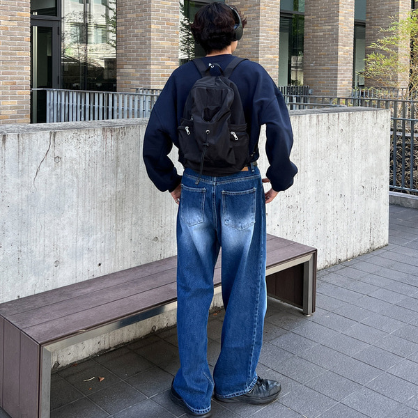 ウォッシュワイドデニムパンツ | ファッション通販サイト NUGU