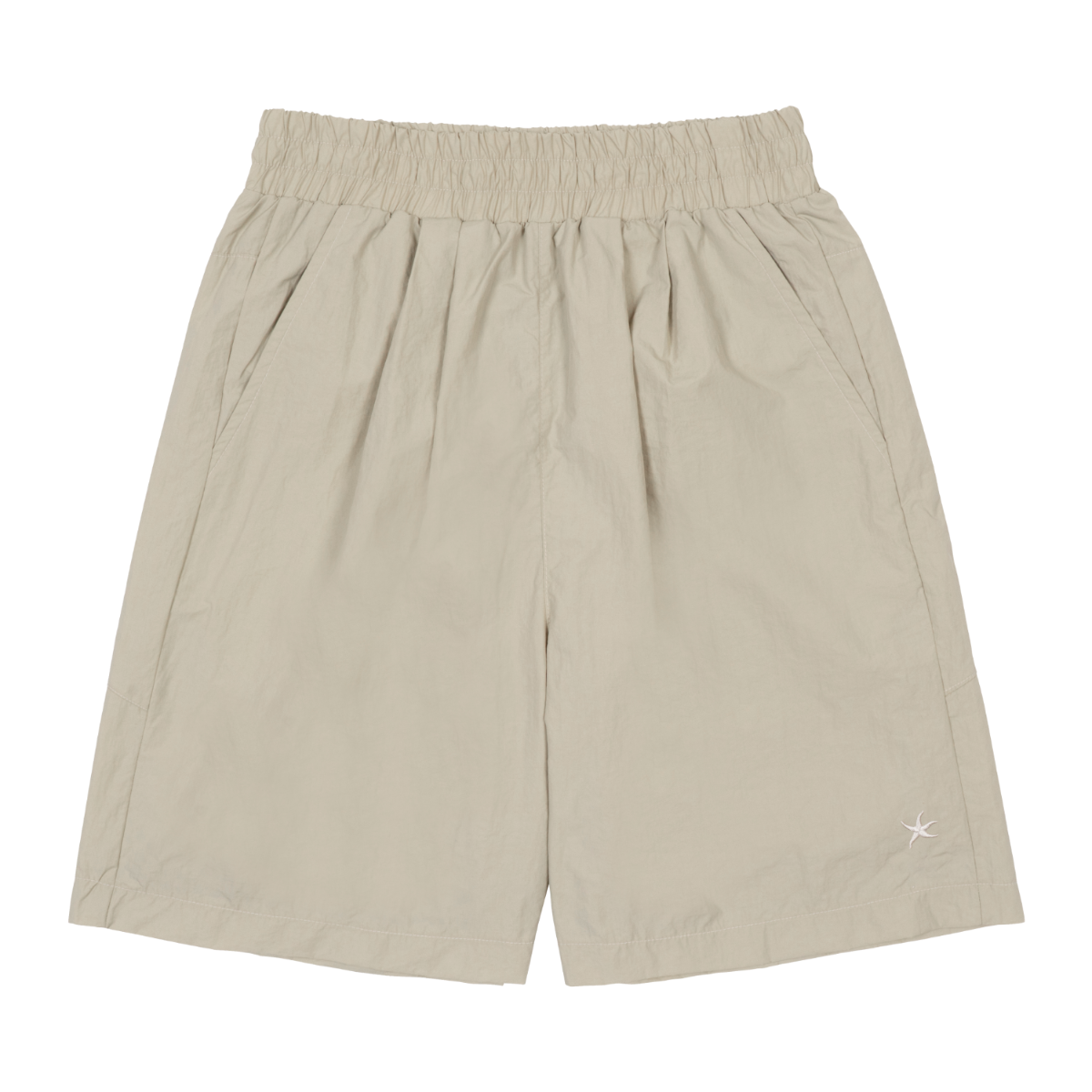 TCM mini logo nylon half pants (beige) | ファッション通販