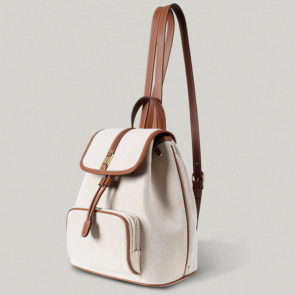 バックパック・リュック FOLNUA CLASSIC LOGO POCHE BACKPACK [MARRON PLAIN] Classic Logo Poche Backpack Marron - plain클래식 로고 포쉬
