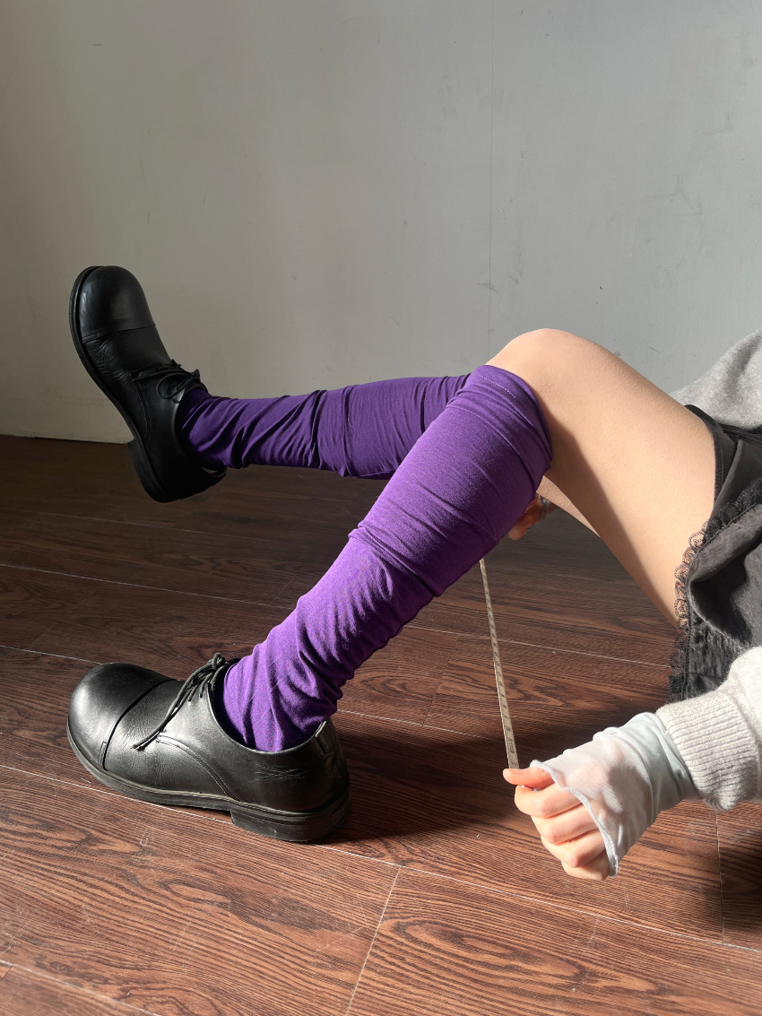 [9.hope] アームウォーマー (purple)