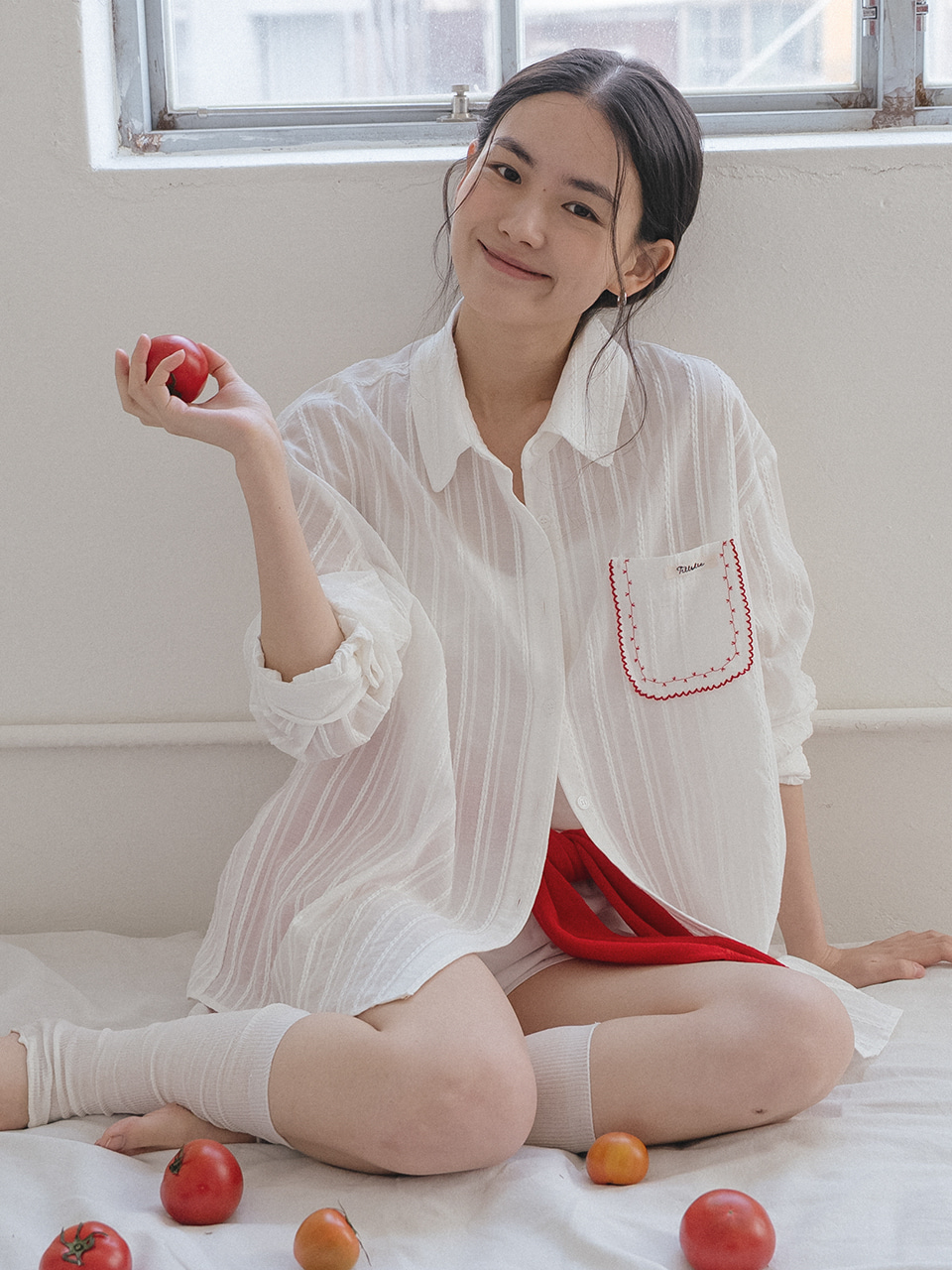 Pocket stitch point shirt [TISU05SH01]_Ivory