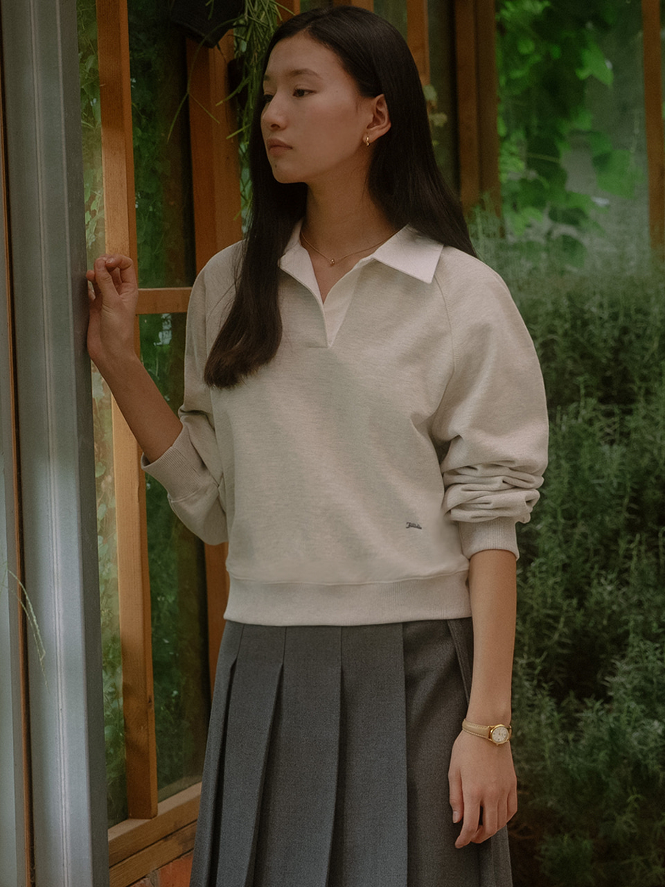 Collar point logo MTM TIFA03LT01_Oatmeal